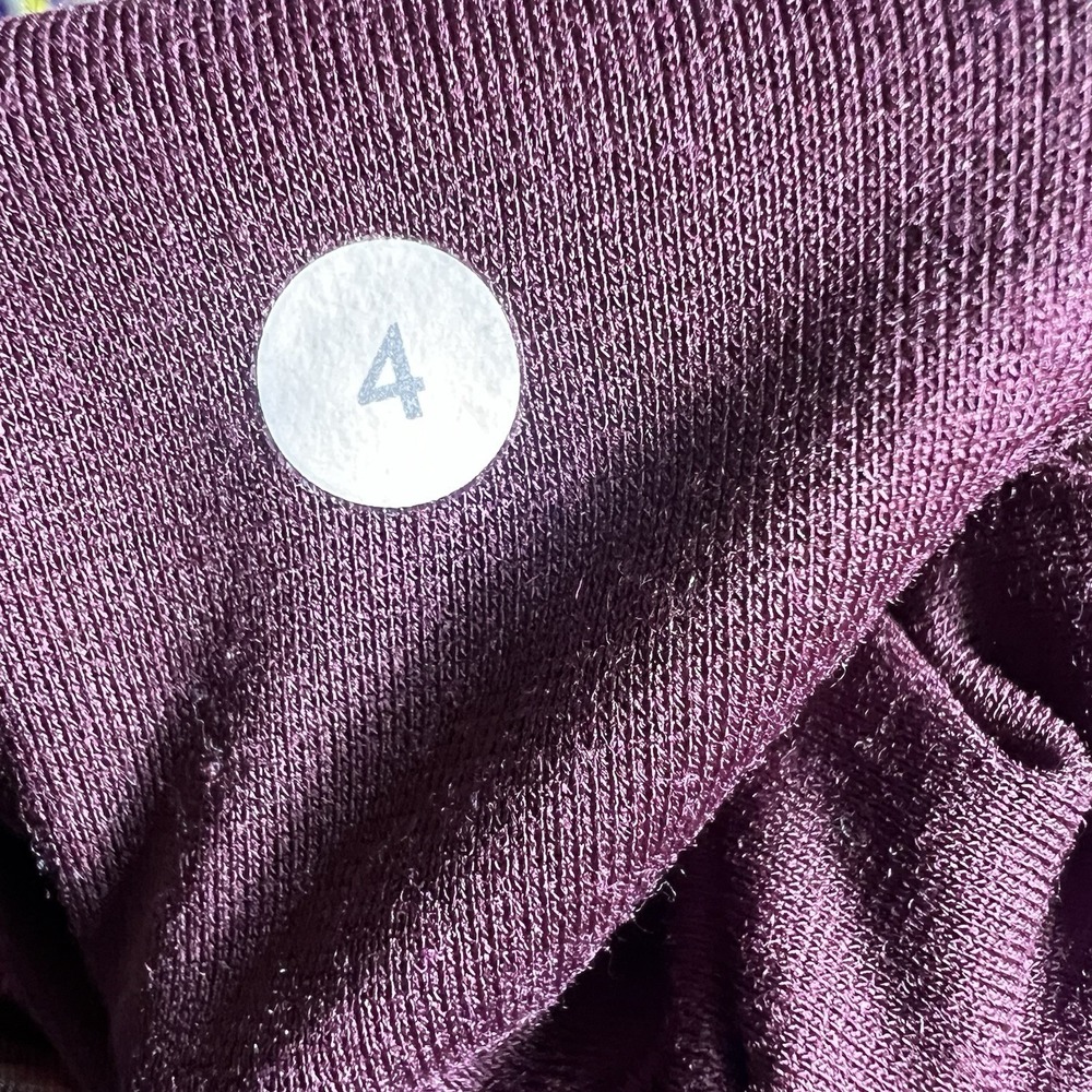 Lululemon 4 Wunder Under High Rise Bordeaux Drama Pigment Wind Berry Rumble Pant - Picture 7 of 8